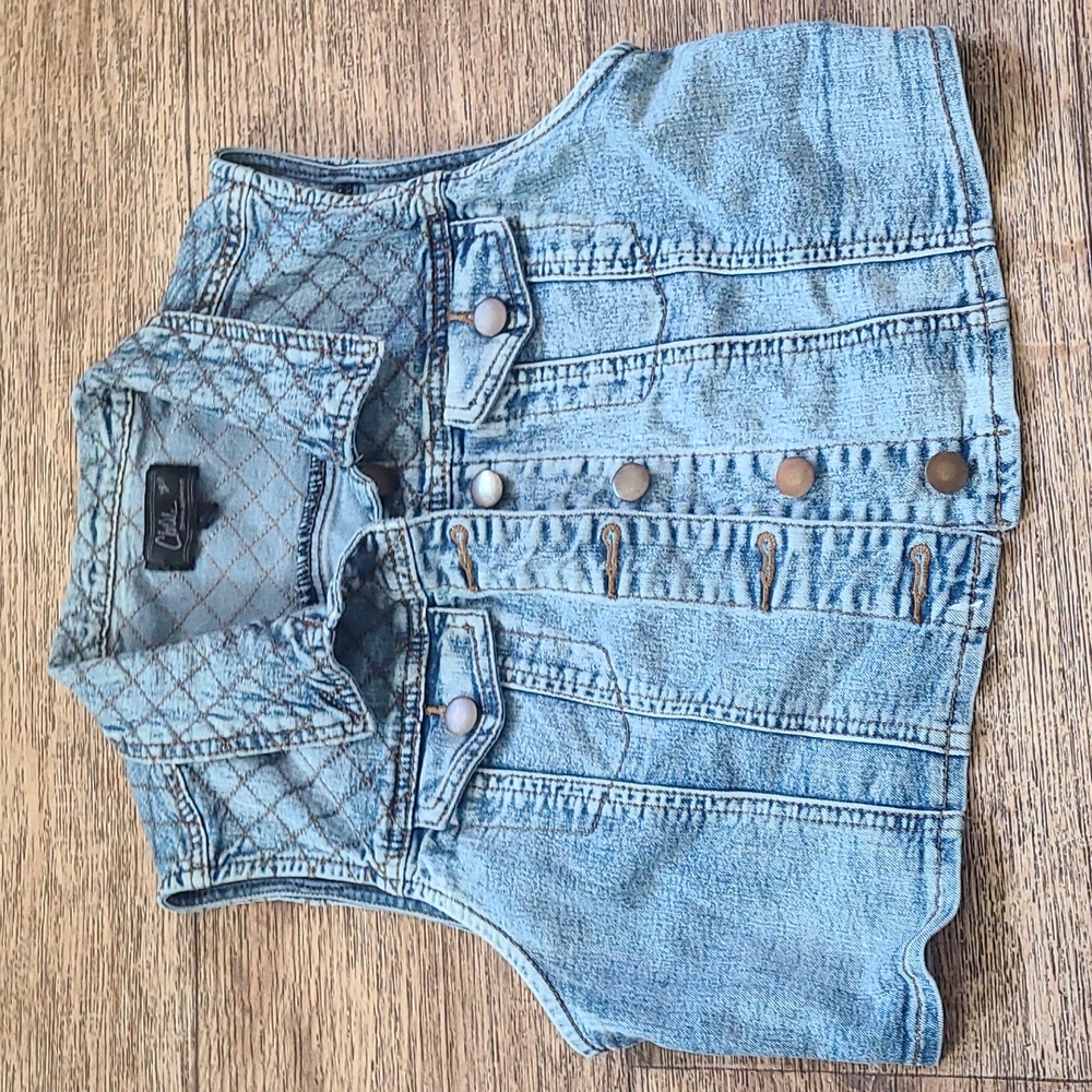 Chiqle denim architect vest size L